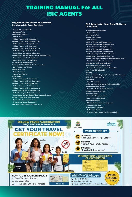 First page of the ISIC agent training brochure